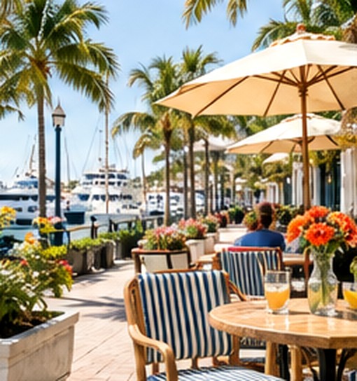 Coastal café and marina inspiration